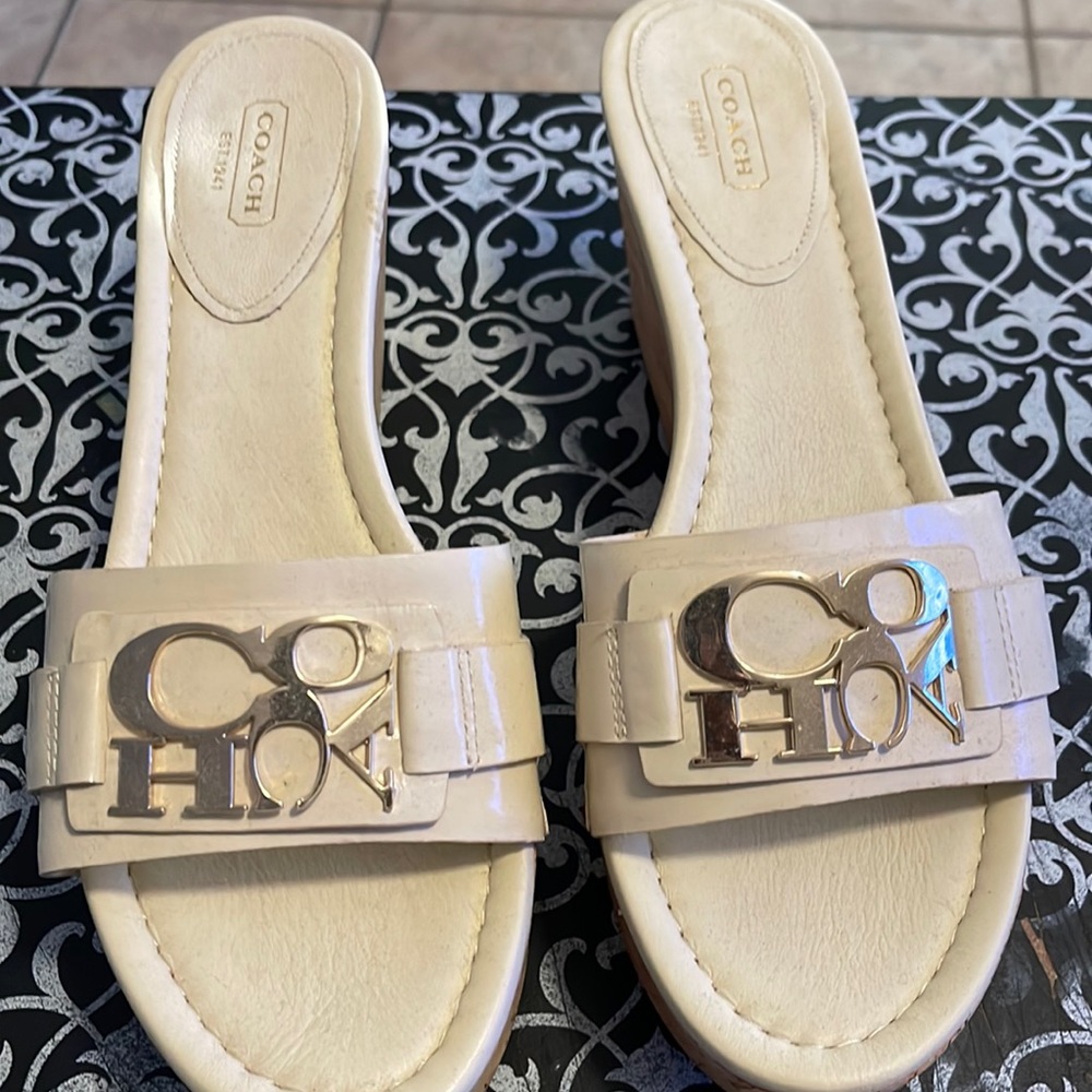 Women’s Coach platforms size 10